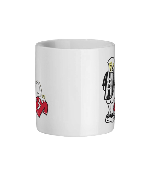 Newcastle Peeing on Man U Mug - Newcastle United Mug