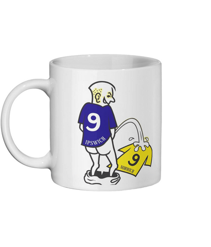 Ipswich Peeing on Norwich Mug