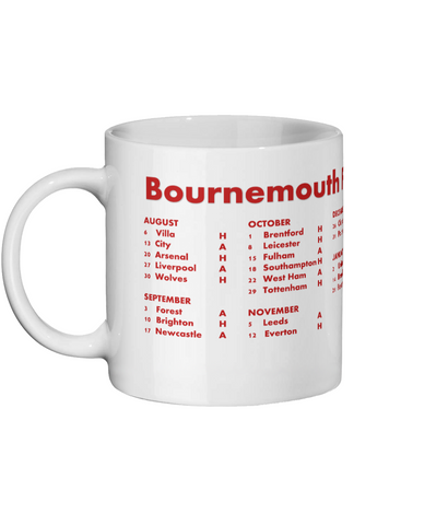 Bournemouth FC Fixture 2022/23 Mug