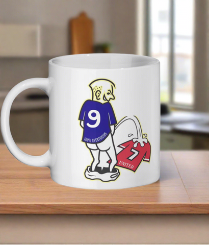 Everton Peeing on Man United Mug
