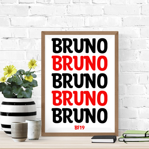 BRUNO Fernandez BF19 Manchester United Poster
