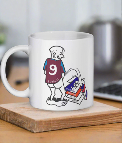 Burnley FC Peeing on Rivals Mug